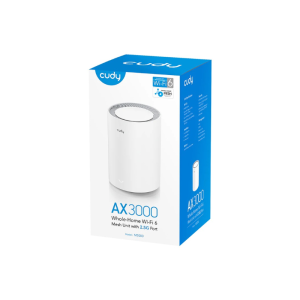 CUDY AX3000 Wi-Fi 6 Mesh 2.5G Solution (White) | M3000(1-Pack)