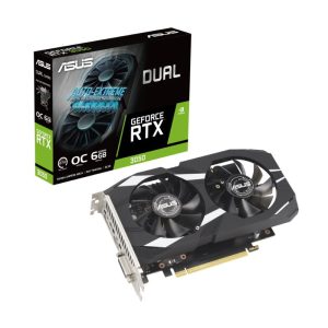 ASUS Dual GeForce RTX 3050 6GB GDDR6 OC Edition Graphics Card | 90YV0K60-M0NA0